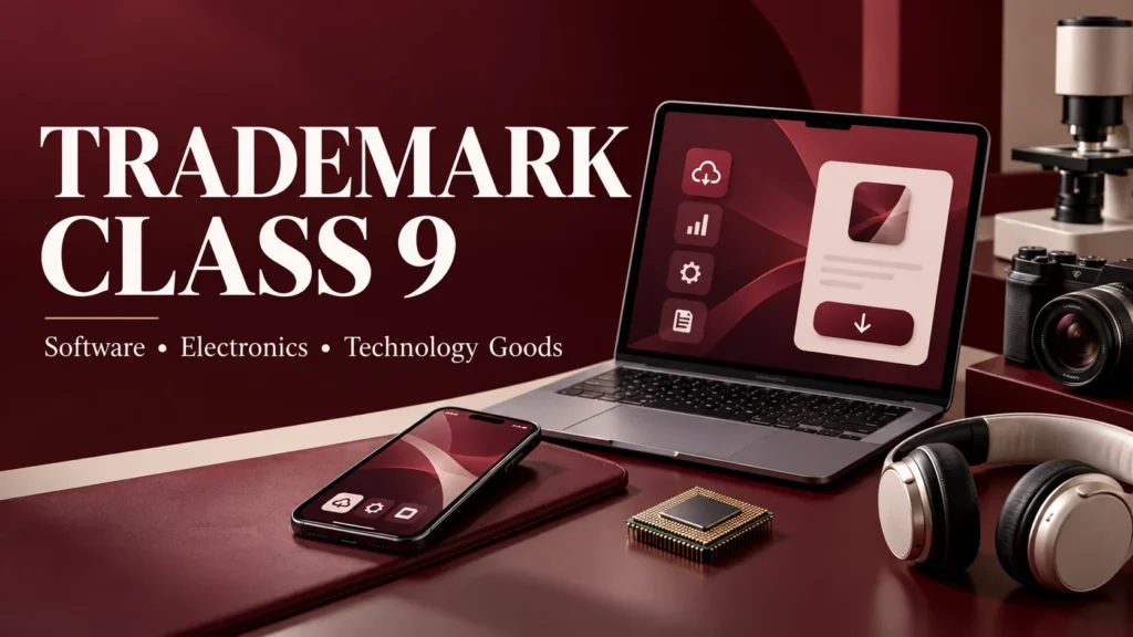 Trademark Class 9 software, electronics, and technology goods.